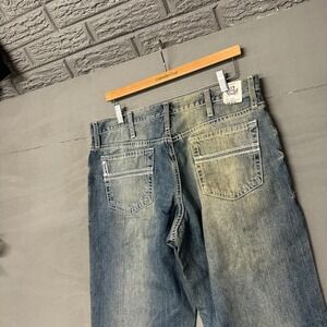 Cinch Mens Jeans 34x38 Blue Wash Straight Leg Style MB92834020-IND